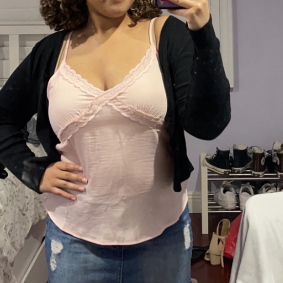 Pink forever 21 lace blouse - Picture 5 of 5